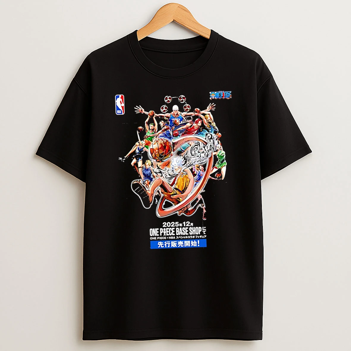 Nba X One Piece Collab Art Tshirt Hoodie