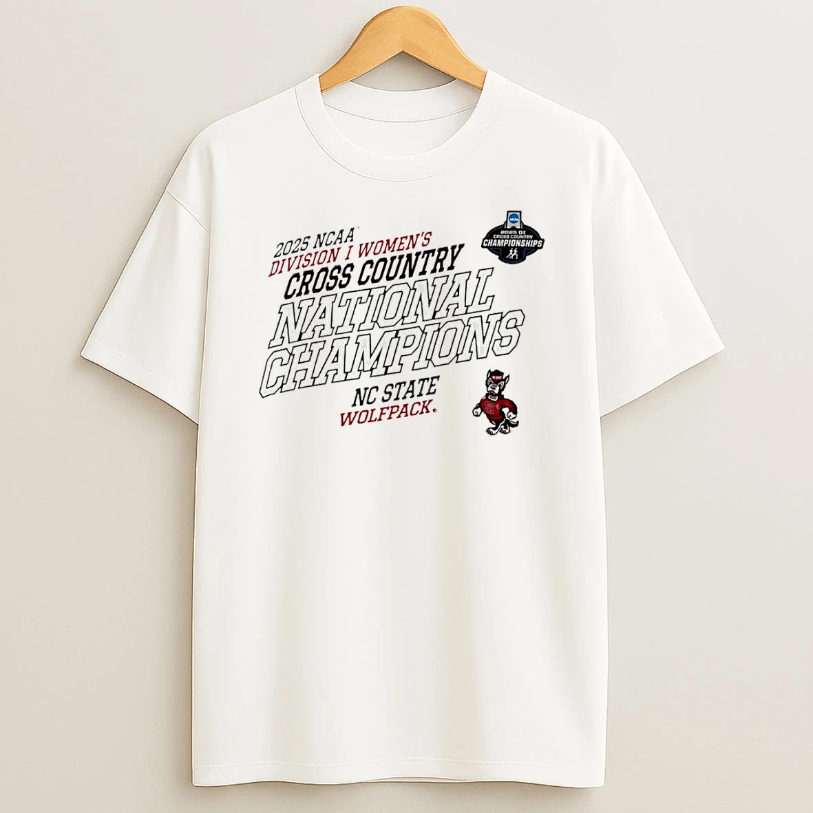 Nc State Wolfpack 2025 Ncaa Womens Cross Country National Champions Circle Tshirt Hoodie
