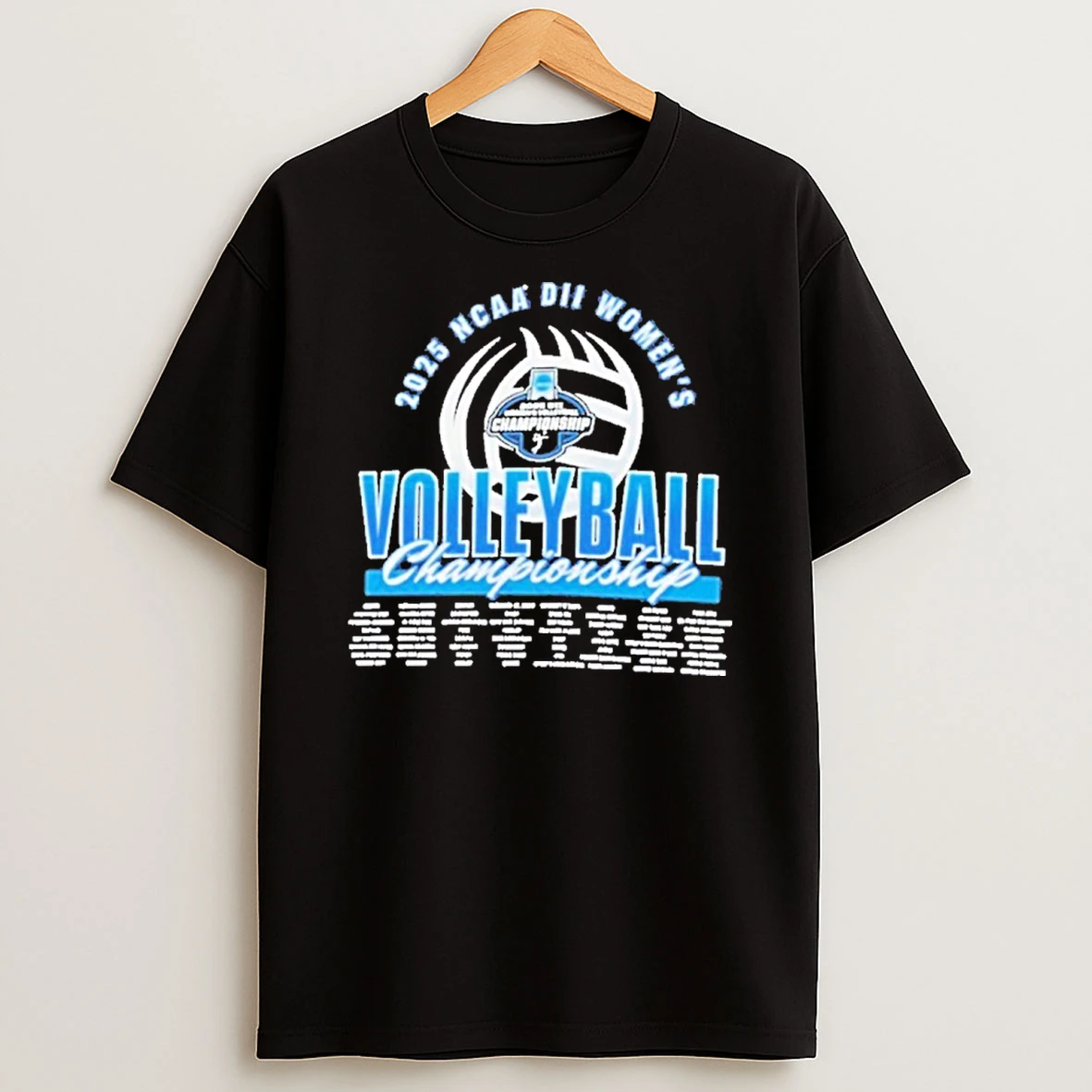 Ncaa D2 Volleyball Championship 2025 Regionals Teams Tshirt Hoodie