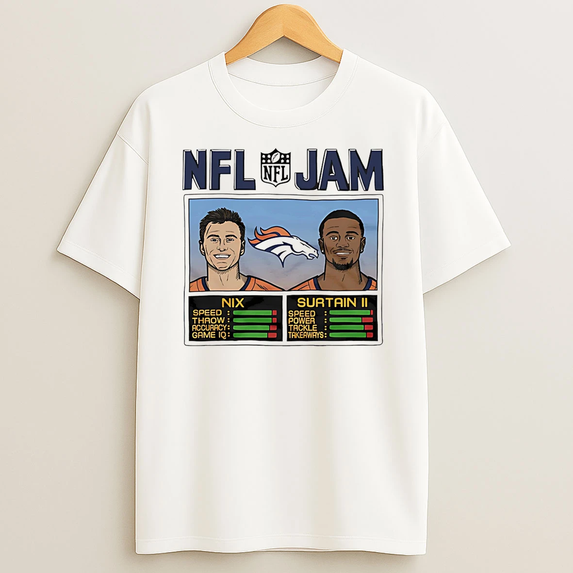 Nfl Jam Broncos Nix And Surtain Ii Tshirt Hoodie