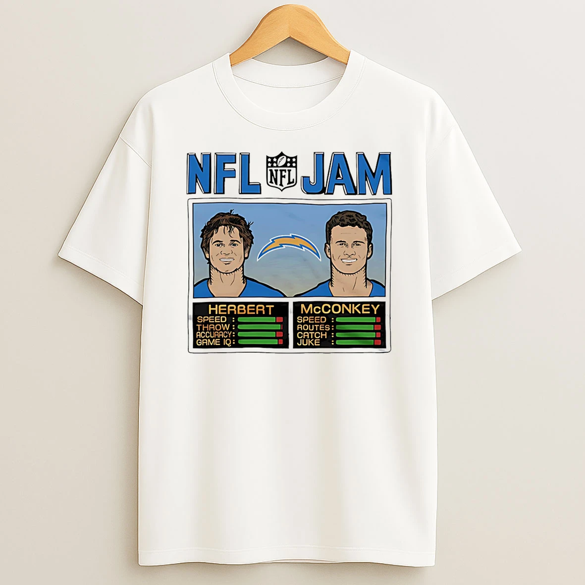Nfl Jam Chargers Herbert And Mcconkey Tshirt Hoodie