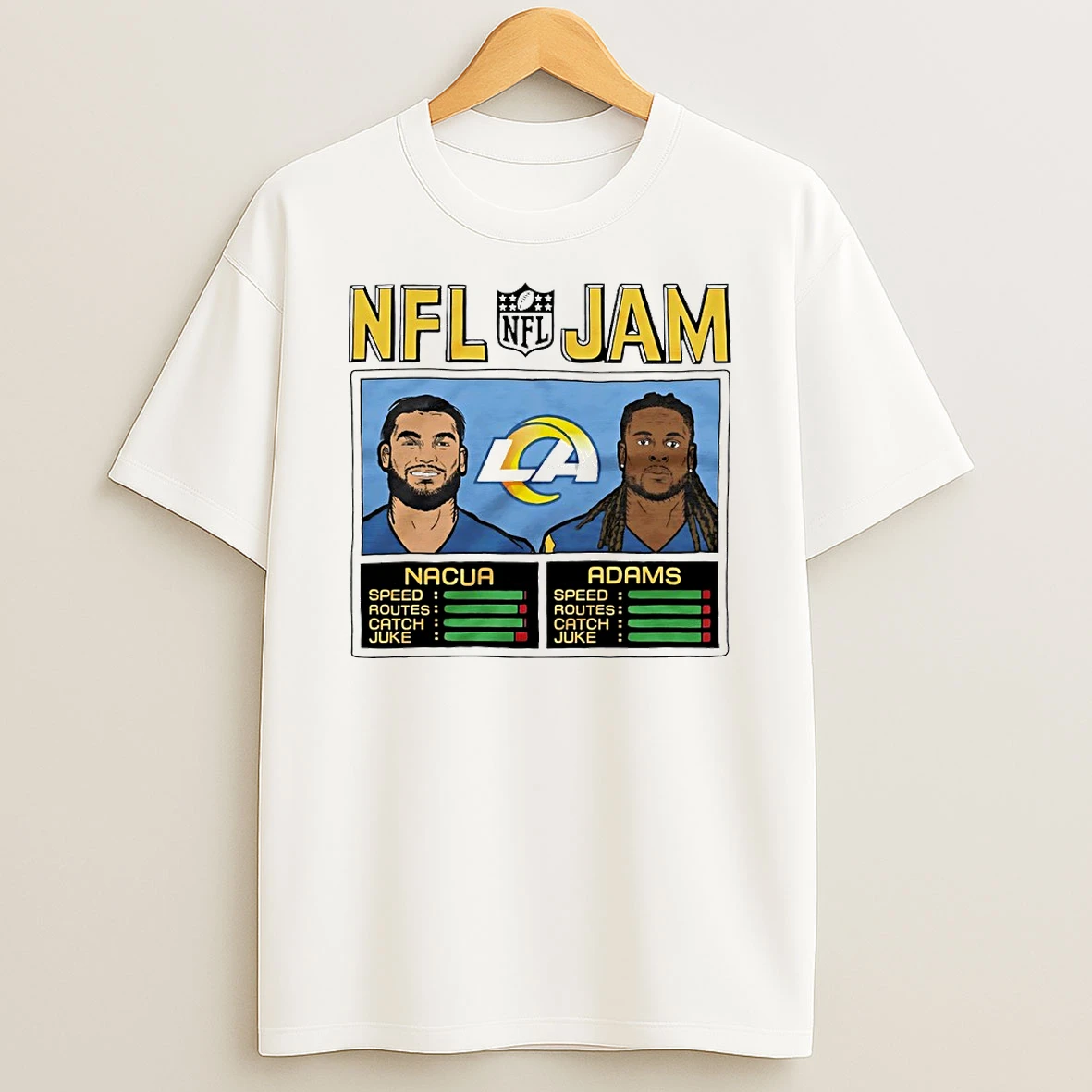 Nfl Jam Los Angeles Rams Puka Nacua And Davante Adams Circle Tshirt Hoodie