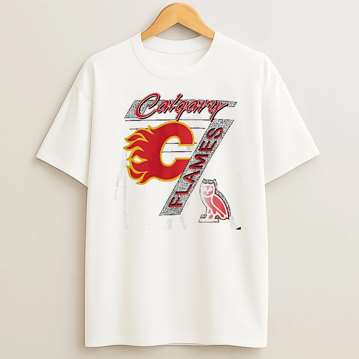 Nhl Calgary Flames Hockey X Ovo Logo Tshirt Hoodie