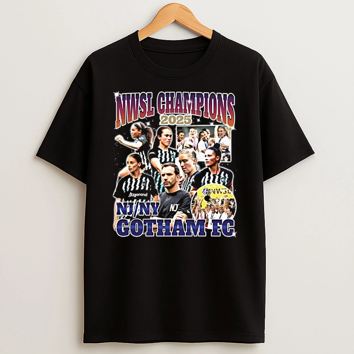 Nj Ny Gotham Fc 2025 Nwsl Champions Bootleg Tshirt Hoodie
