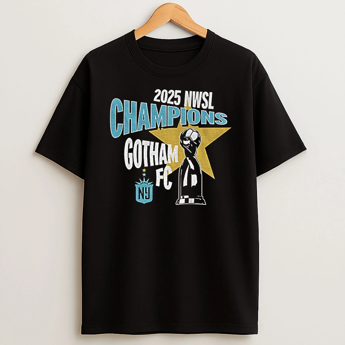 Nj Ny Gotham Fc 2025 Nwsl Champions Trophy Vintage Tshirt Hoodie