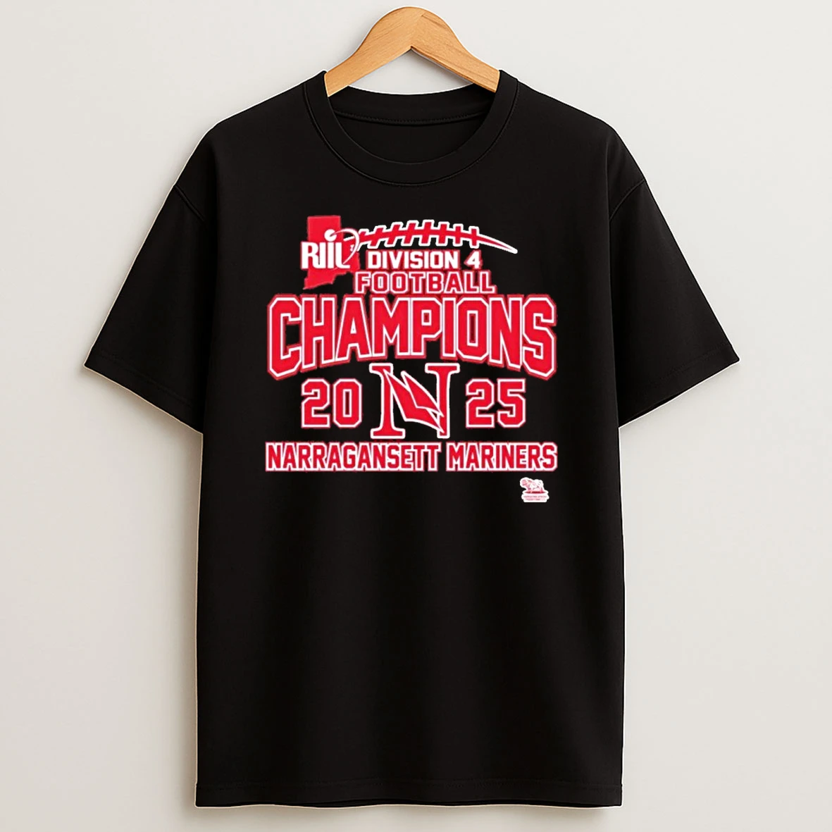 Narragansett Mariners 2025 Riil Division 4 Football Champions Tshirt Hoodie