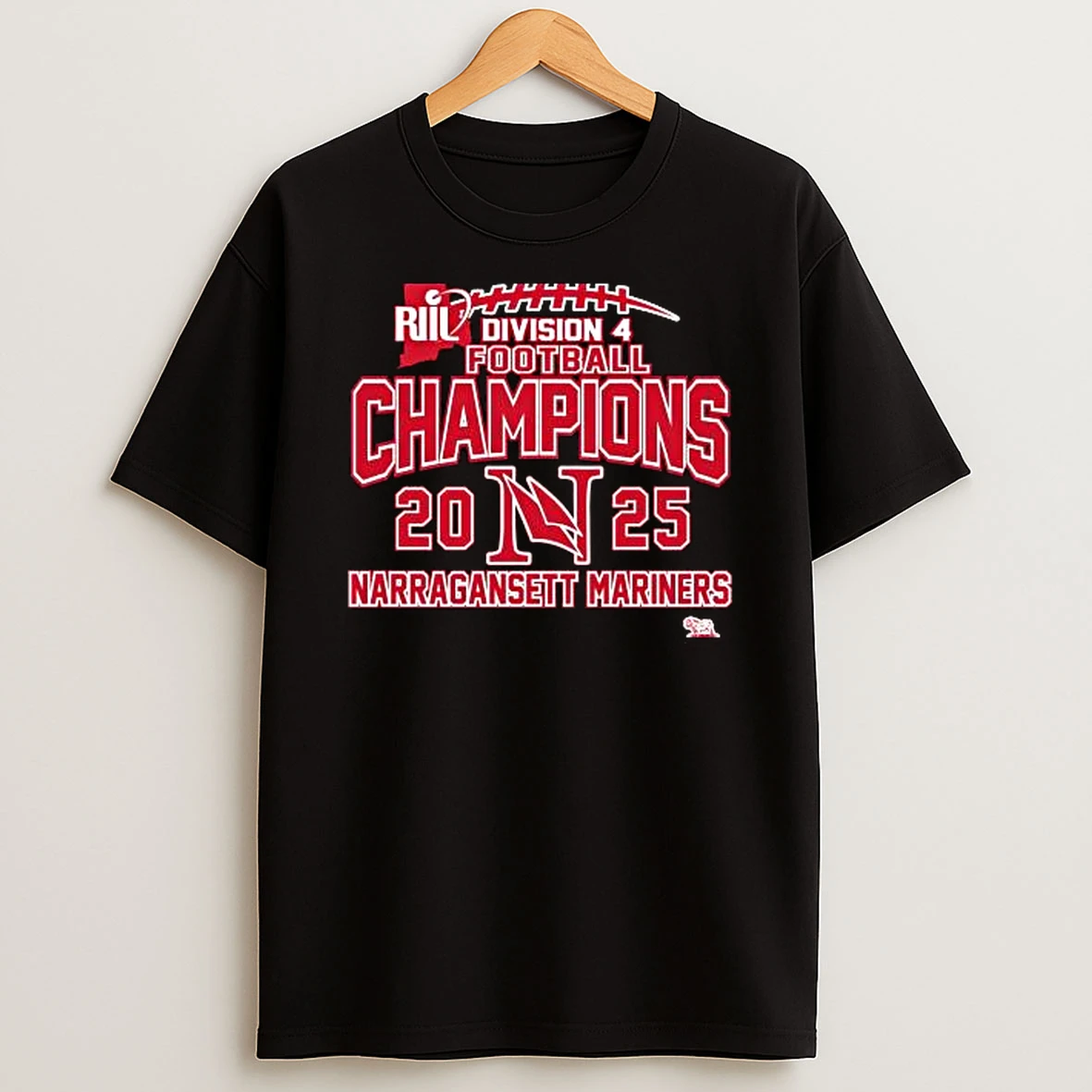 Narragansett Mariners Riil Division 4 Football Champions 2025 Tshirt Hoodie