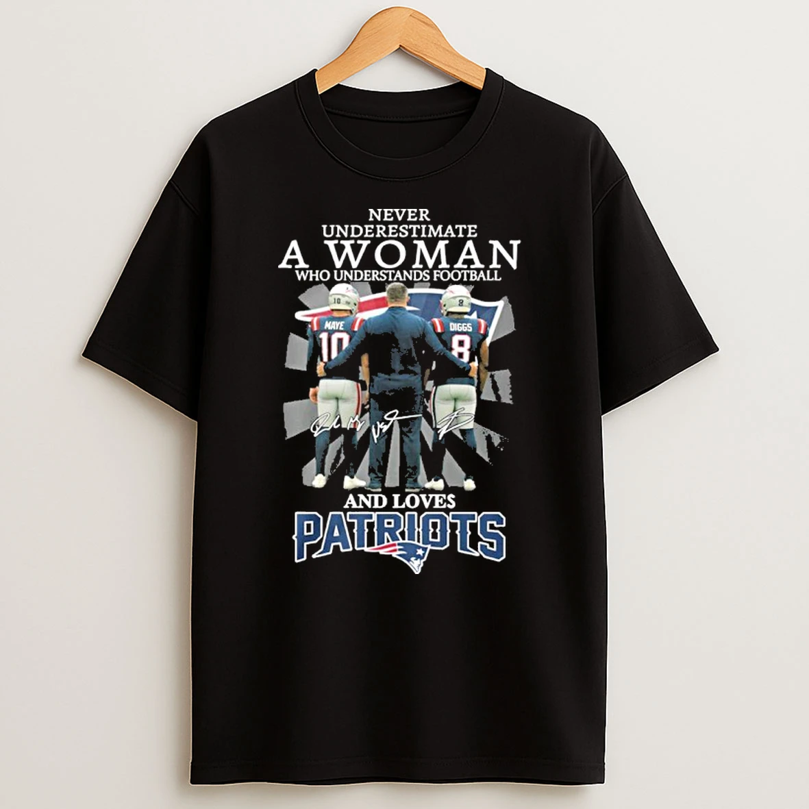 Never Underestimate A Woman Who Understands Football And Loves New England Patriots Players Tshirt Hoodie