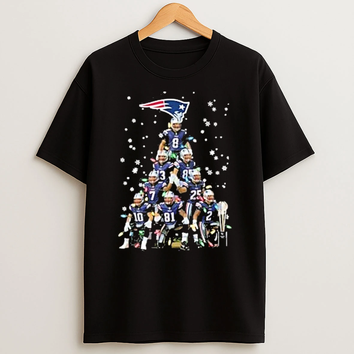 New England Patriots Team Christmas Tree Tshirt Hoodie