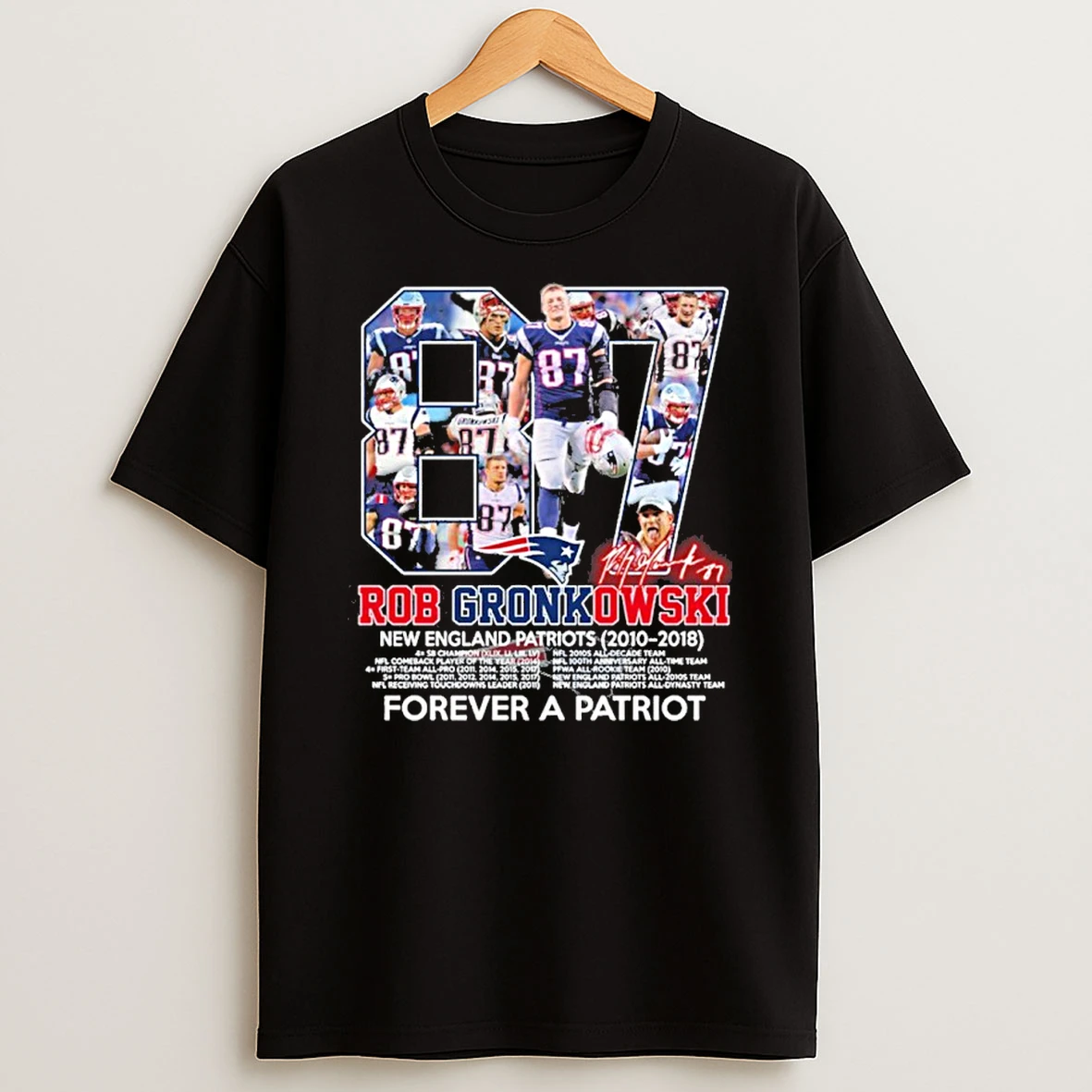 New England Patriots Thank You Gronk Rob Gronkowski Forever A Patriot Tshirt Hoodie