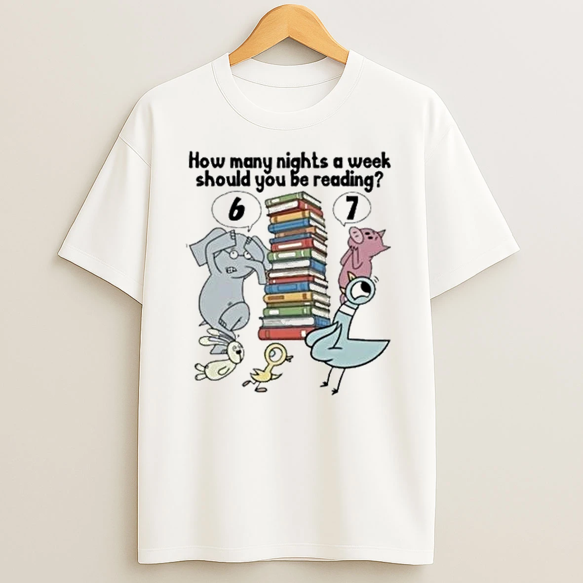 New Lactos How Many Nights A Week Should You Be Reading 6 7 Animal Ornamente Tolerant 2025 Tshirt Hoodie