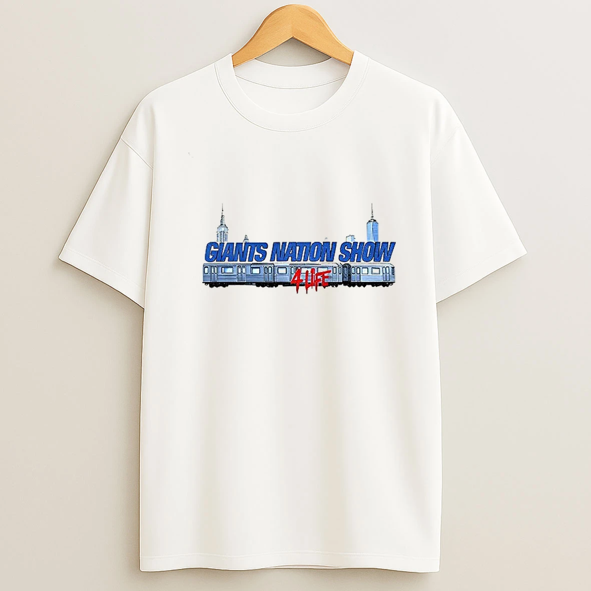New York Giants City Skyline Nation Show 4 Life Tshirt Hoodie