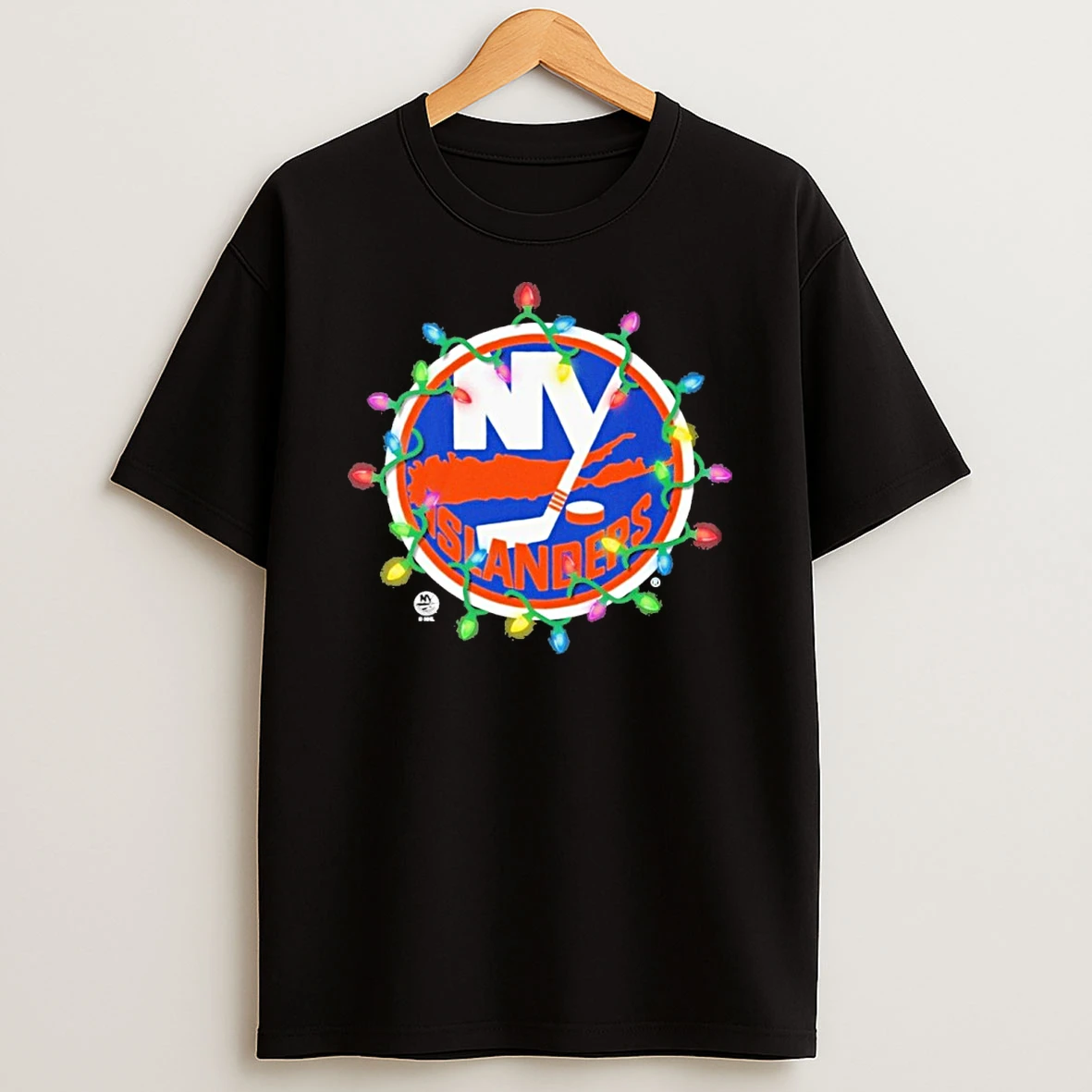New York Islanders Logo Lights Christmas Tshirt Hoodie