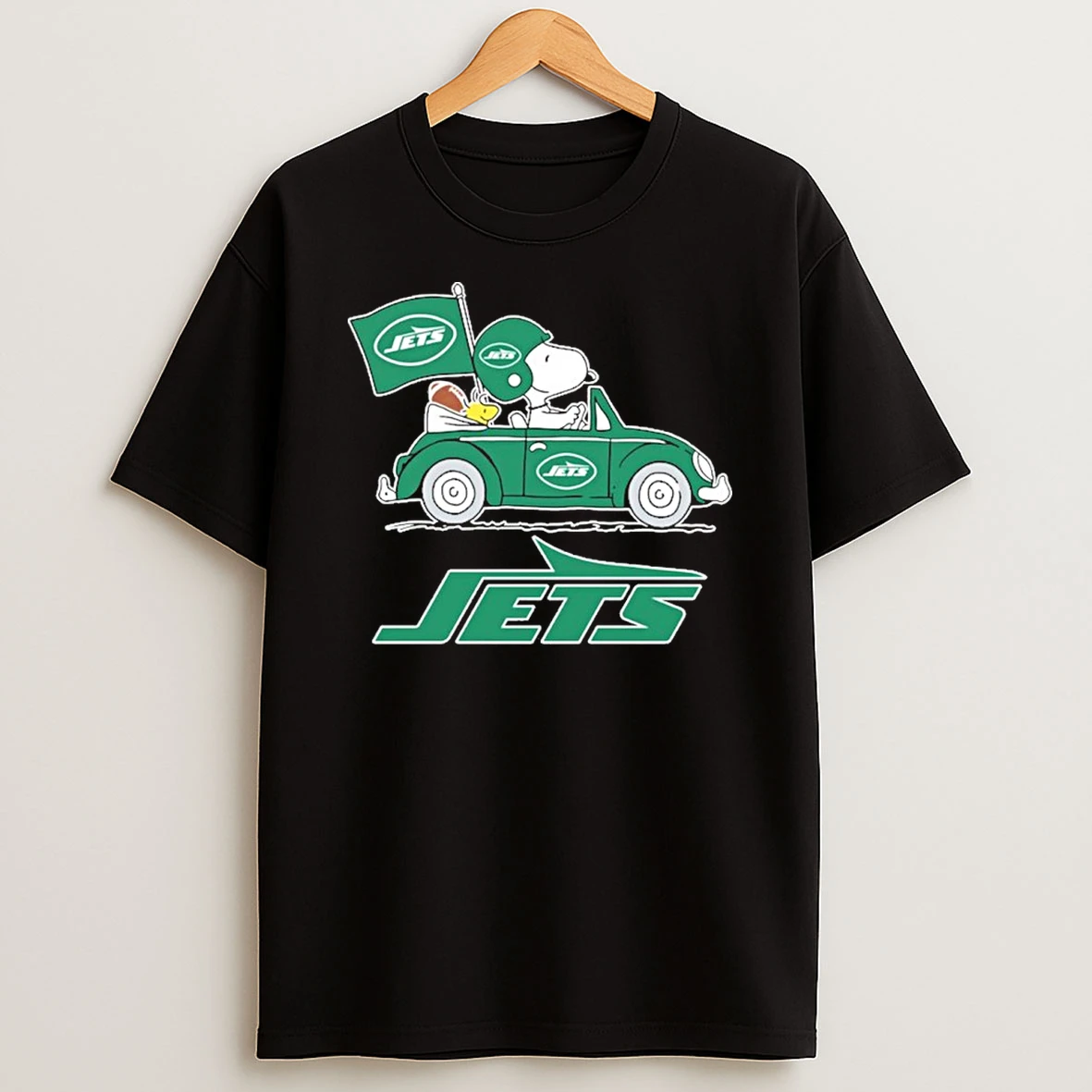 New York Jets Football X Snoopy Drive Car Tshirt Hoodie