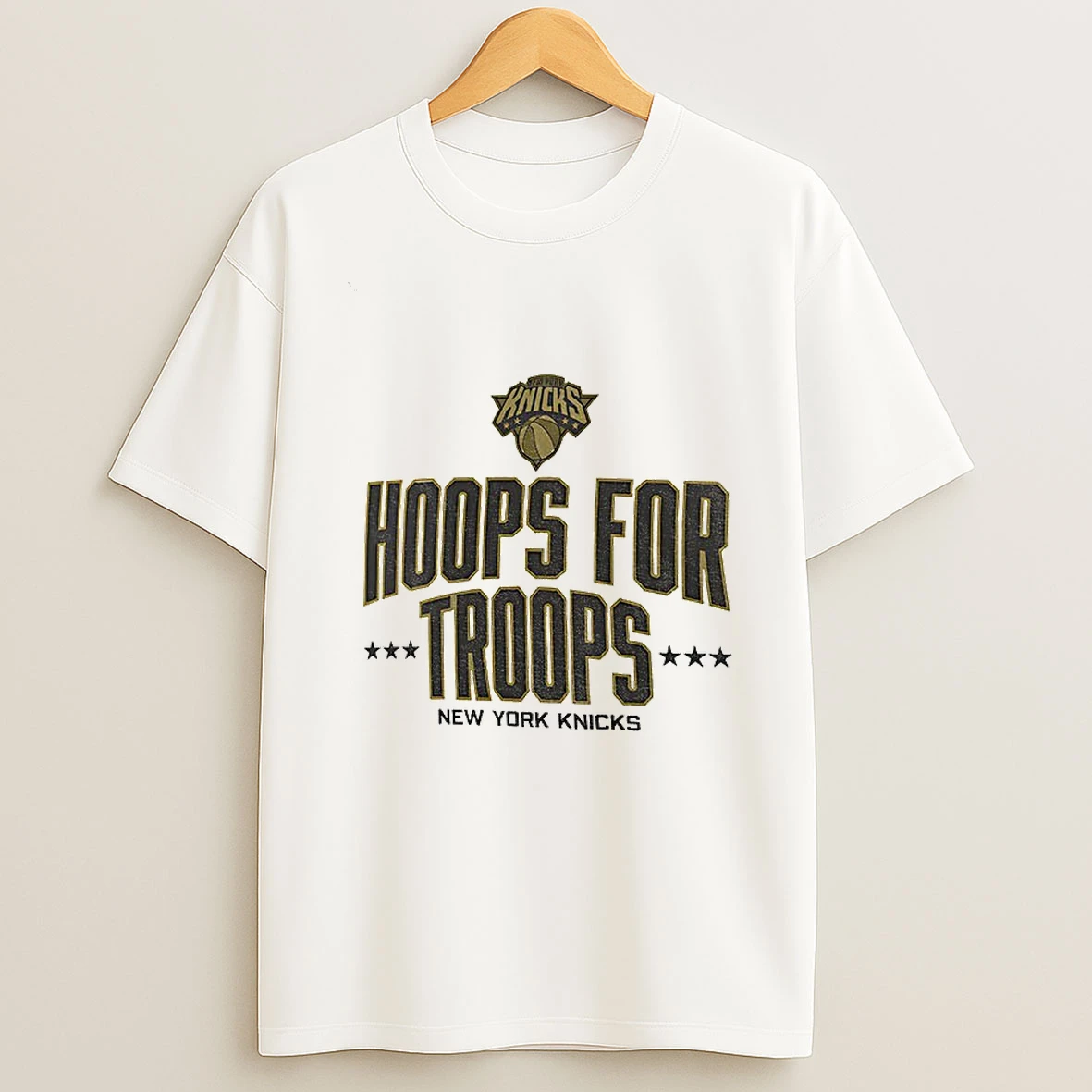 New York Knicks Basketball Nba Hoops For Troops Logo Tshirt Hoodie