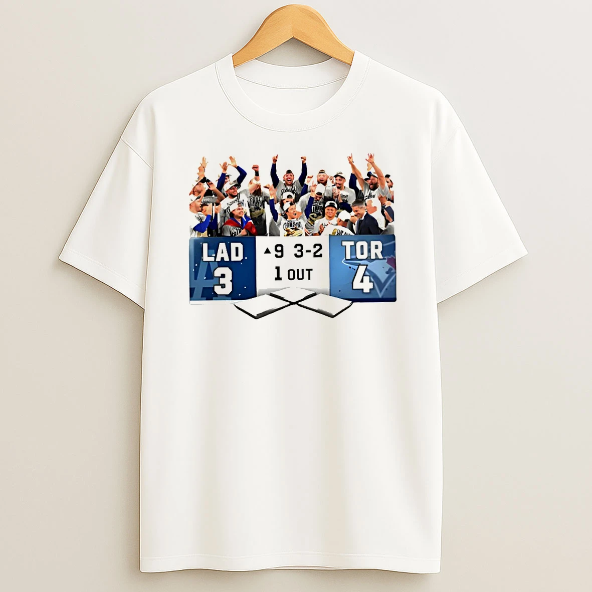 New York Yankees 5 0 Los Angeles Dodgers 3 5 Toronto Blue Jays World Series Champion Baseball Tshirt Hoodie