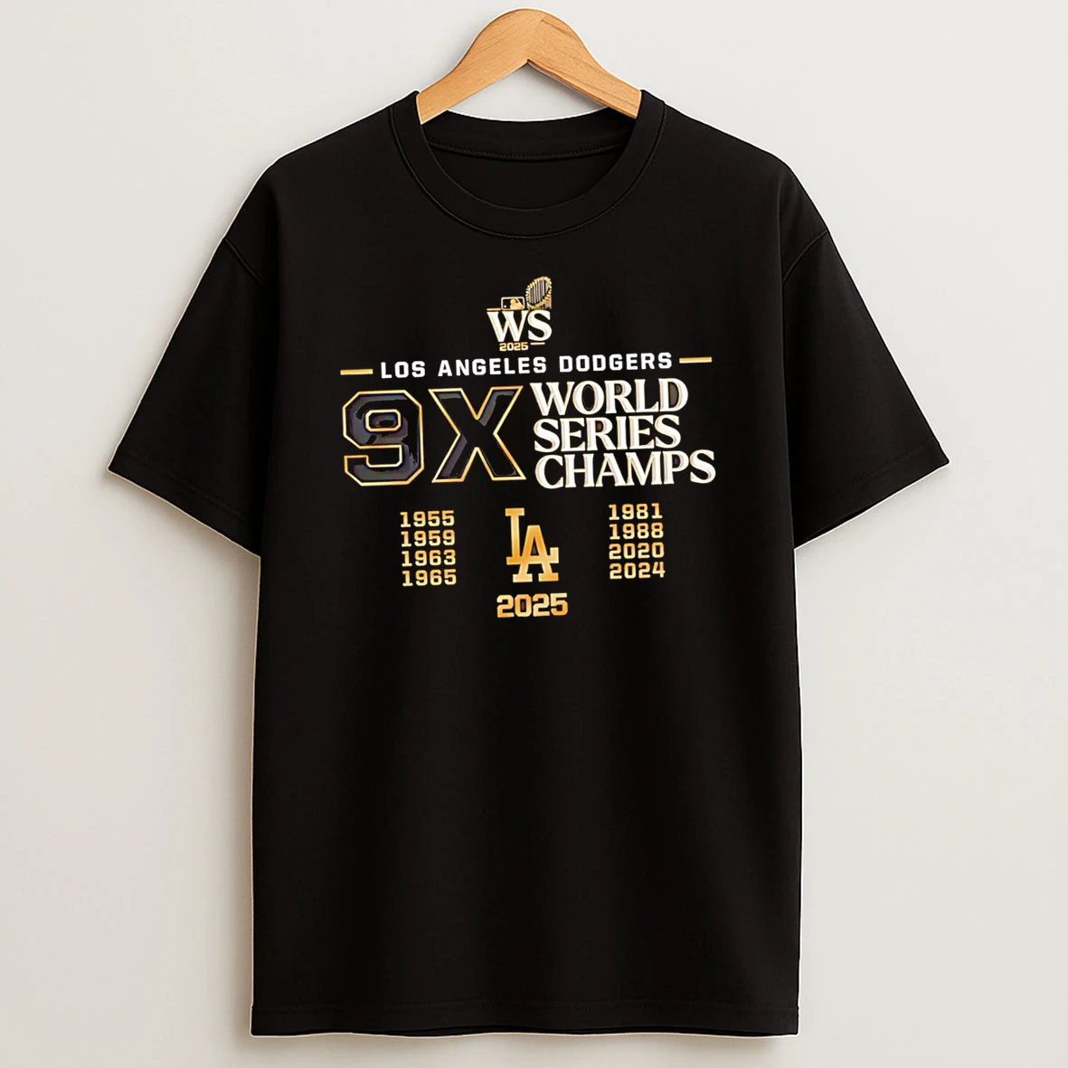 Nice Los Angeles Dodgers Win 9x World Series Champs Tshirt Hoodie