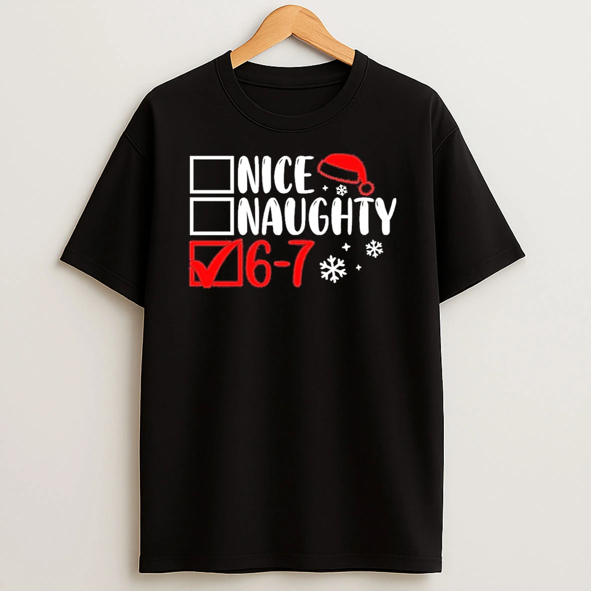 Nice Naughty 67 Funny Christmas Tshirt Hoodie