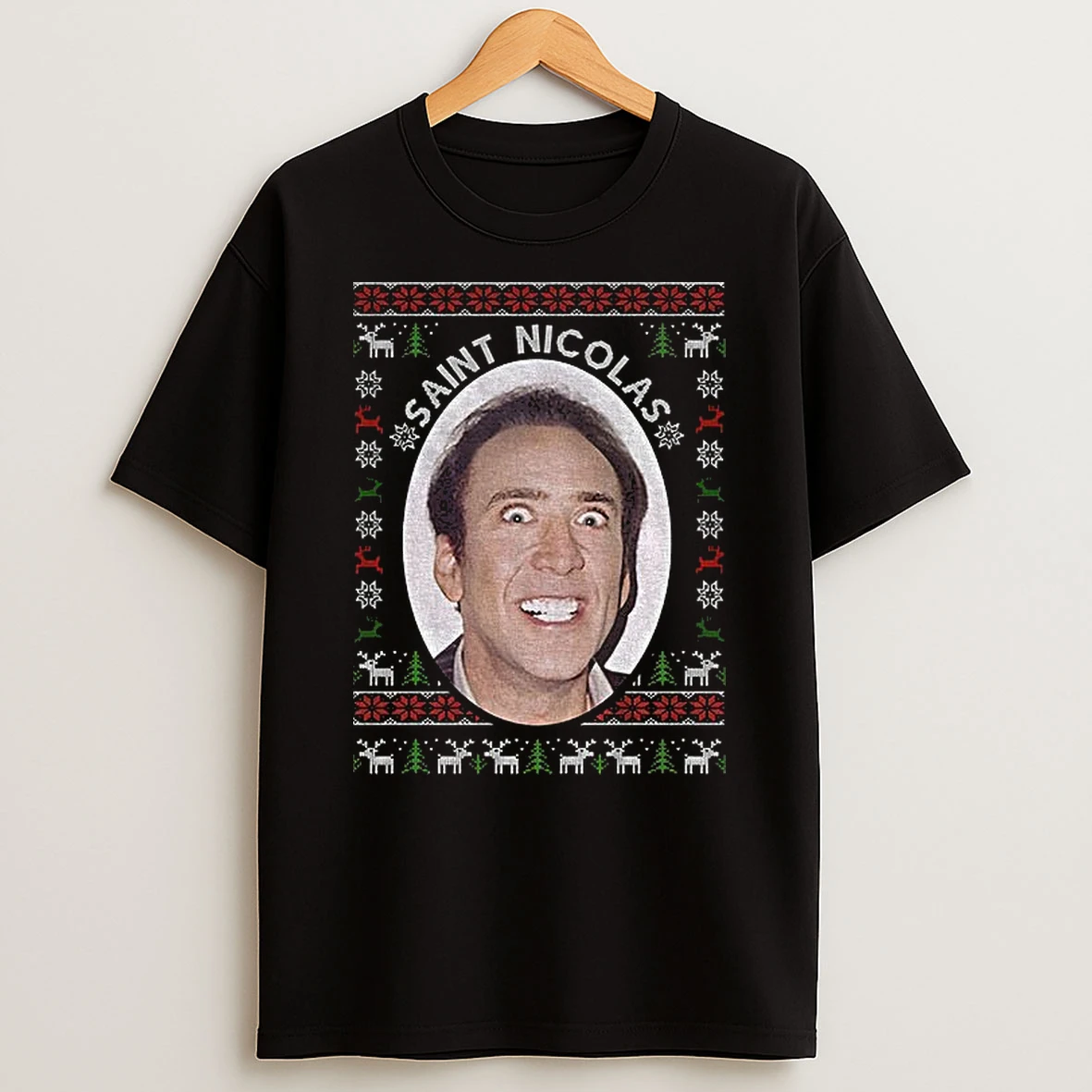 Nicholas Cage Christmas Saint Nicolas Tshirt Hoodie