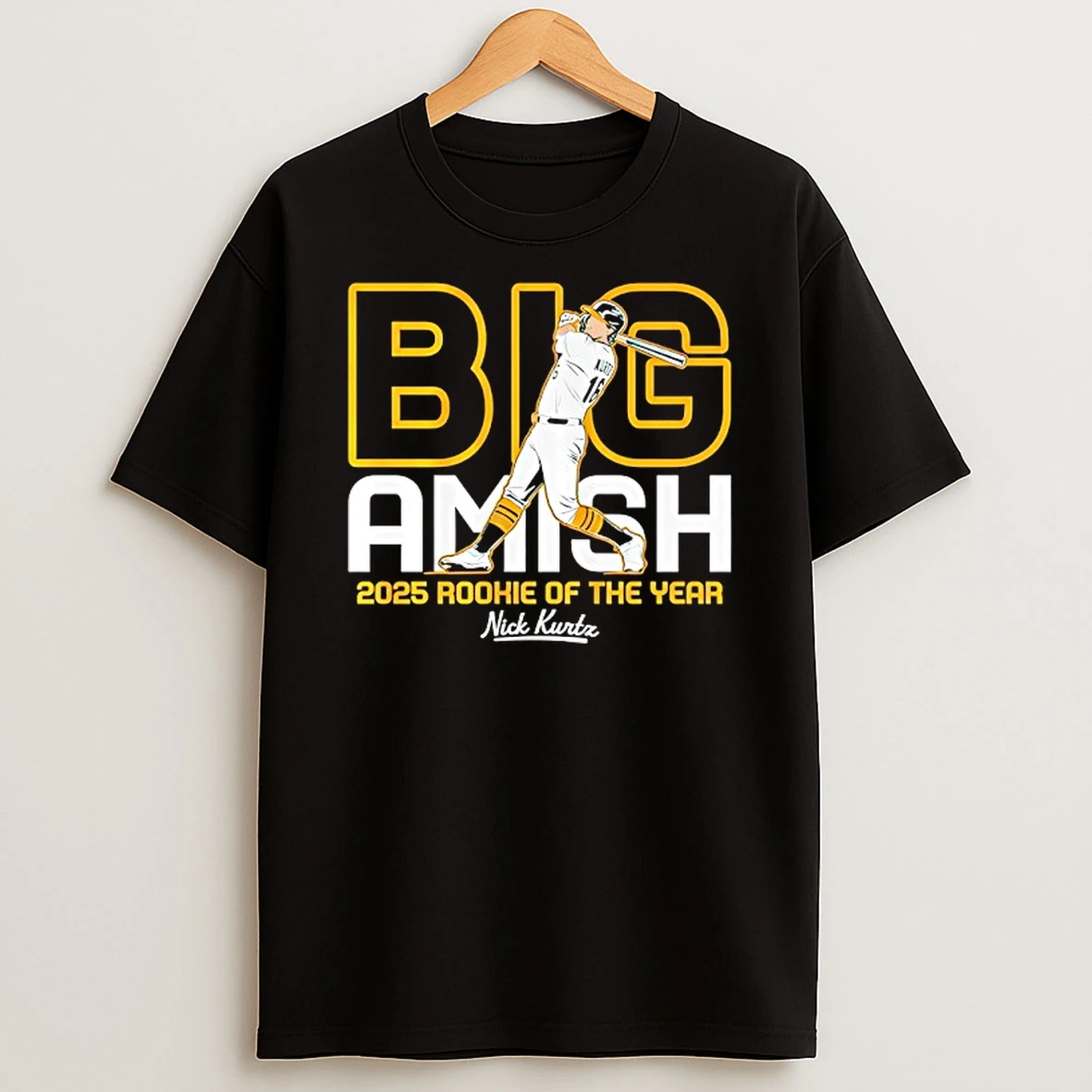 Nick Kurtz Oakland Athletics Big Amish 2025 Rookie Of The Year Tshirt Hoodie