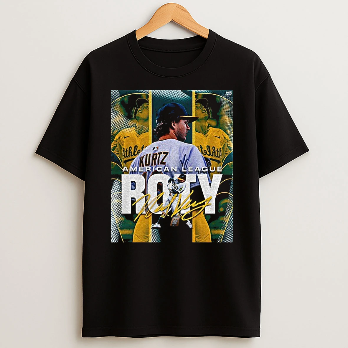 Nick Kurtz Oakland Athletics Is The American League Rookie Of The Year Signature Tshirt Hoodie