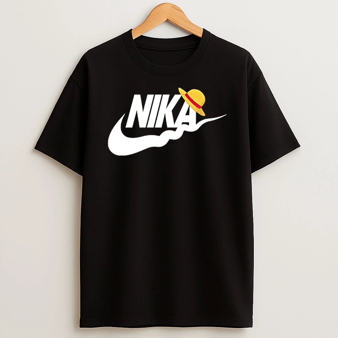 Nika Monkey D Luffy Hat Logo Tshirt Hoodie