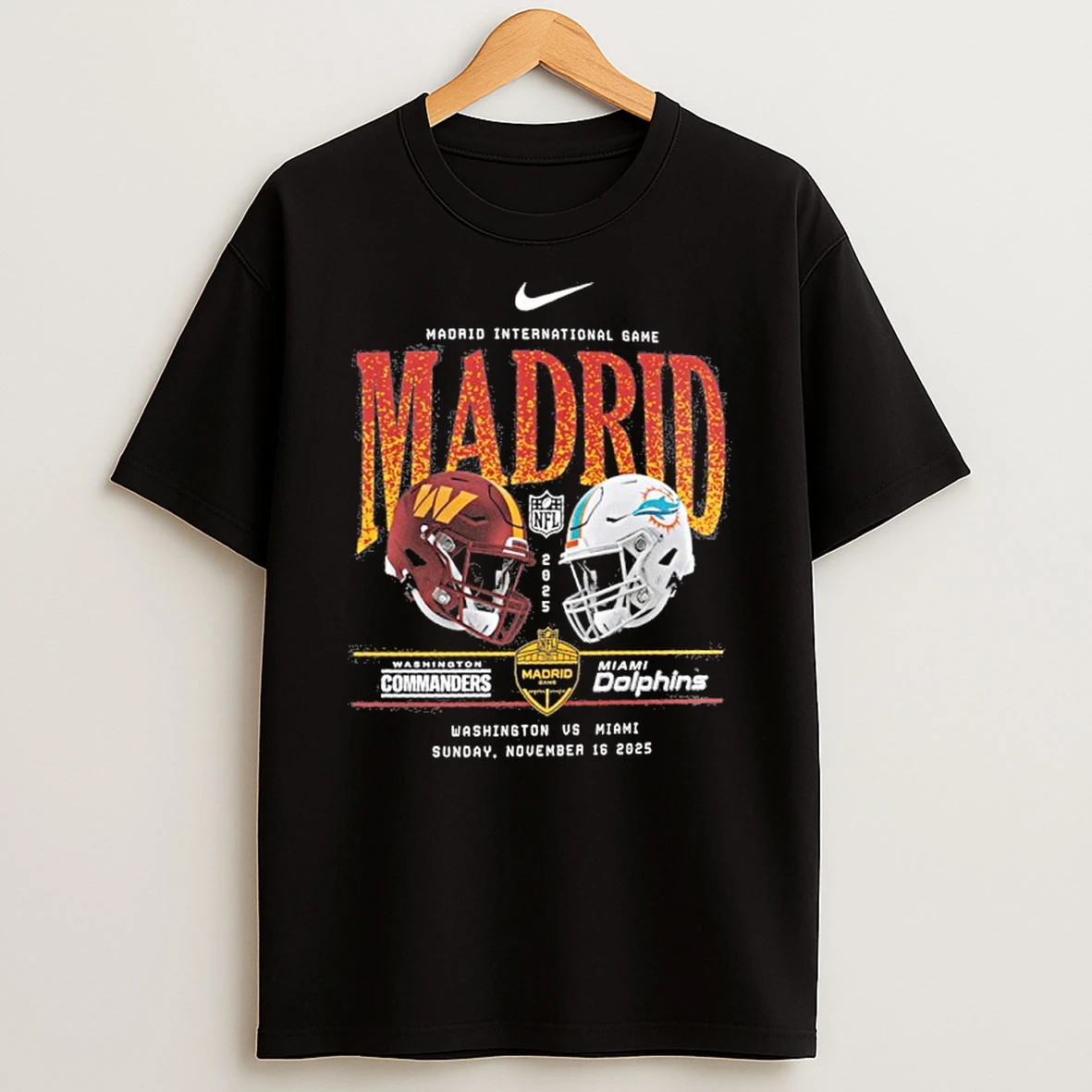 Nike Madrid International Game Washington Vs Miami Sunday November 16 Tshirt Hoodie