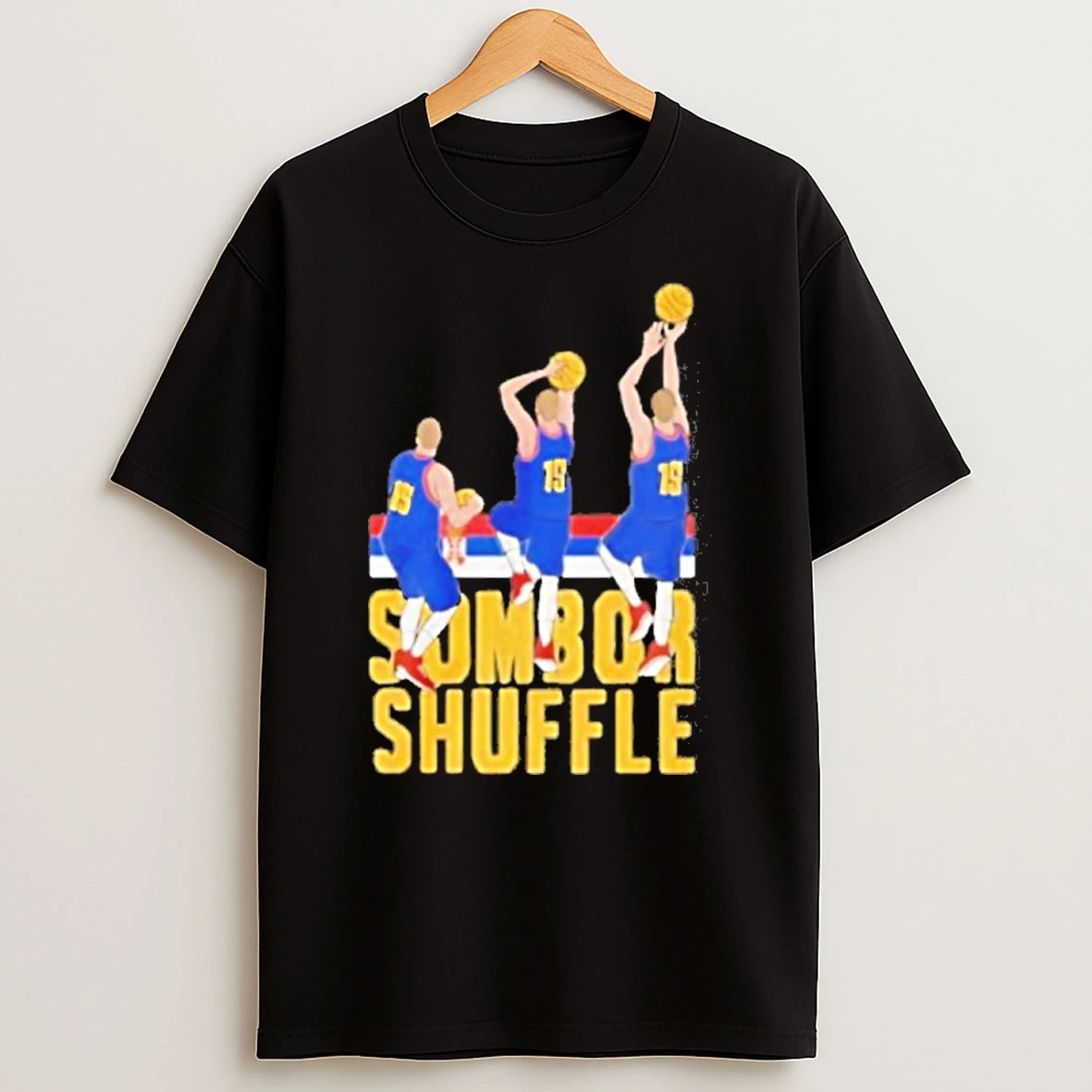 Nikola Jokic Denver Nuggets Sombor Shuffle Tshirt Hoodie