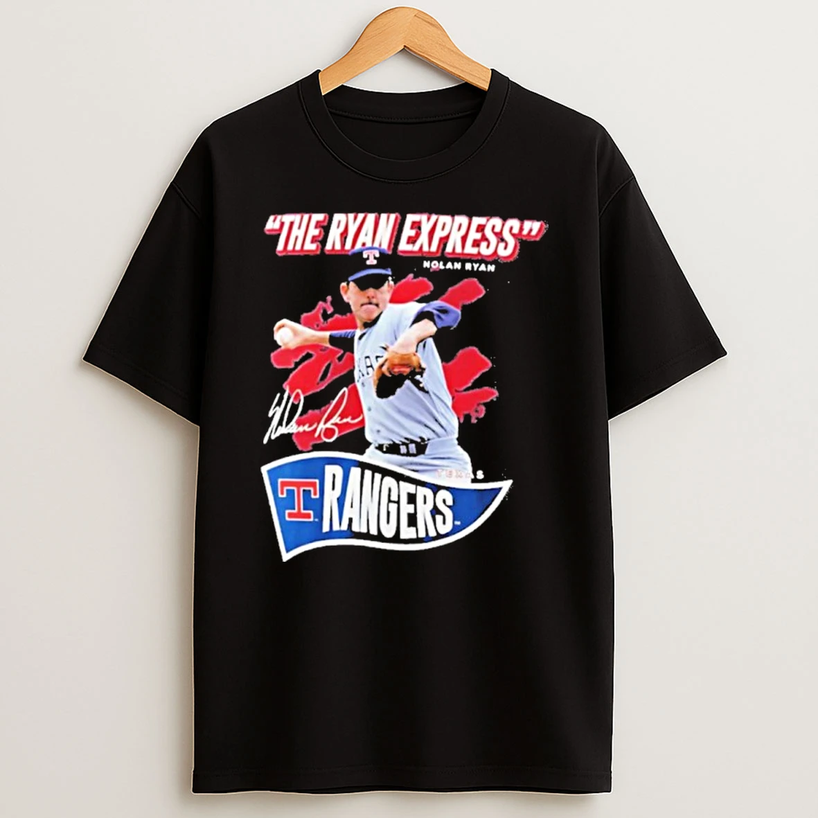Nolan Ryan The Ryan Express Texas Rangers Tshirt Hoodie