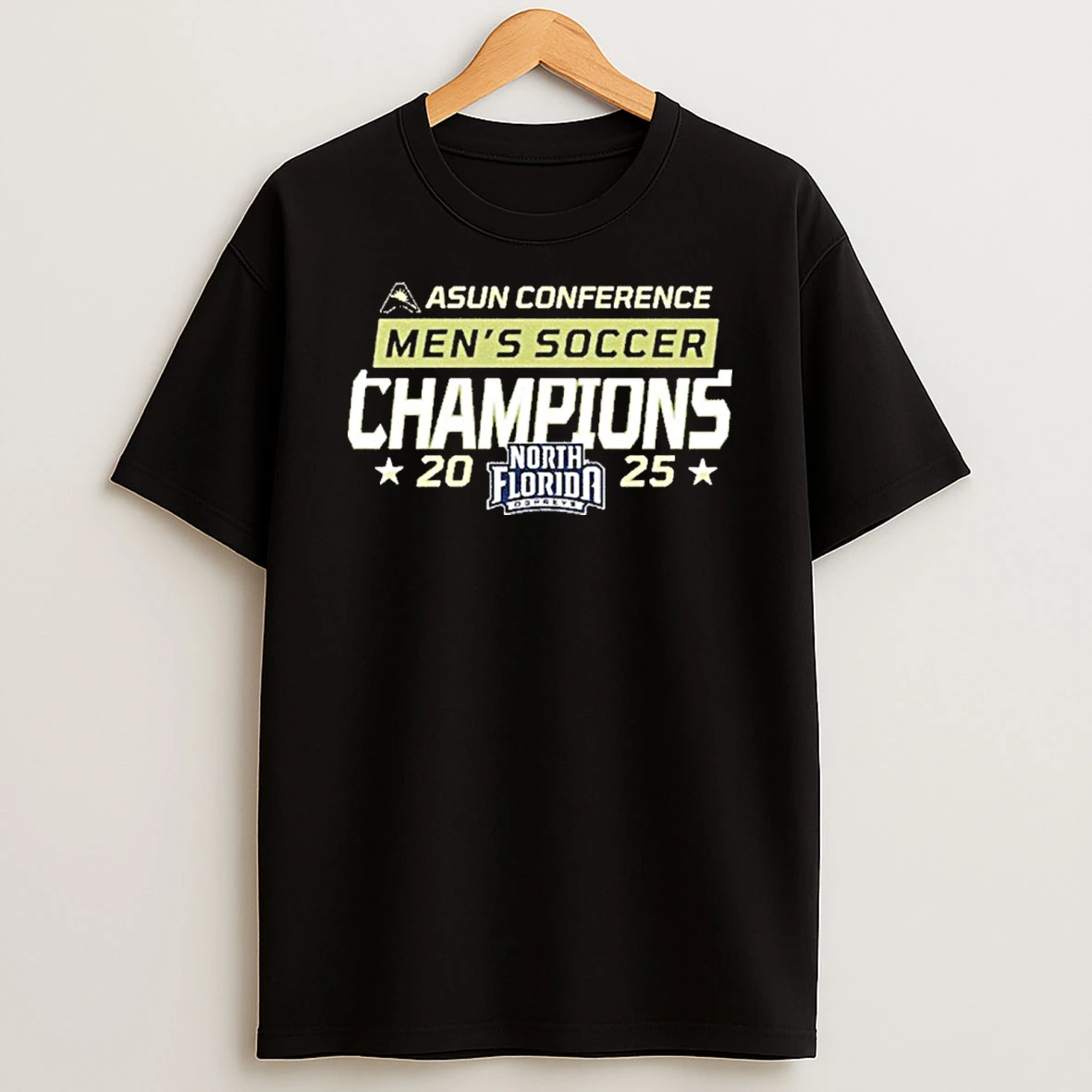 North Florida Mens Soccer 2025 Asun Conference Champions Tshirt Hoodie