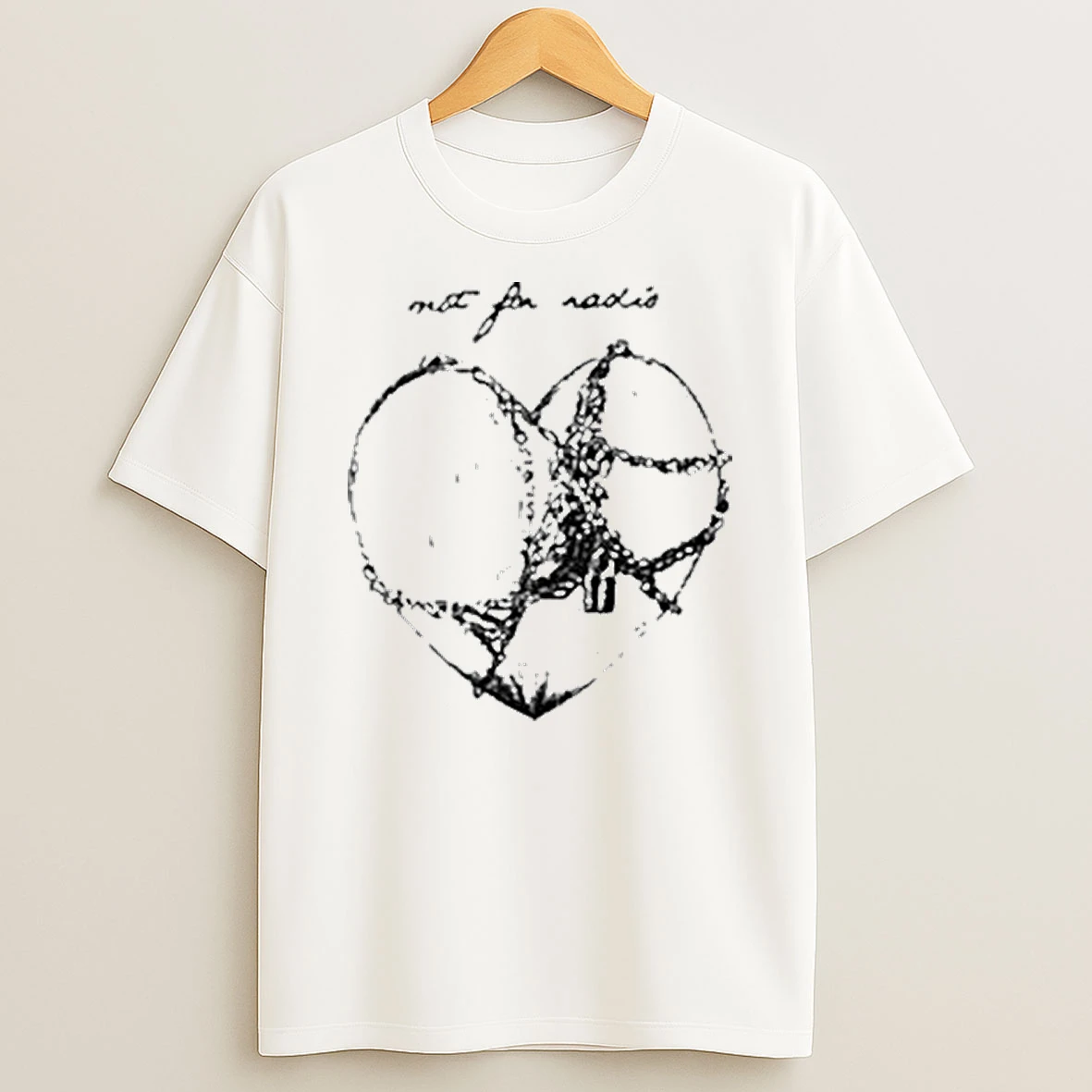 Not For Radio Chain Heart Tshirt Hoodie