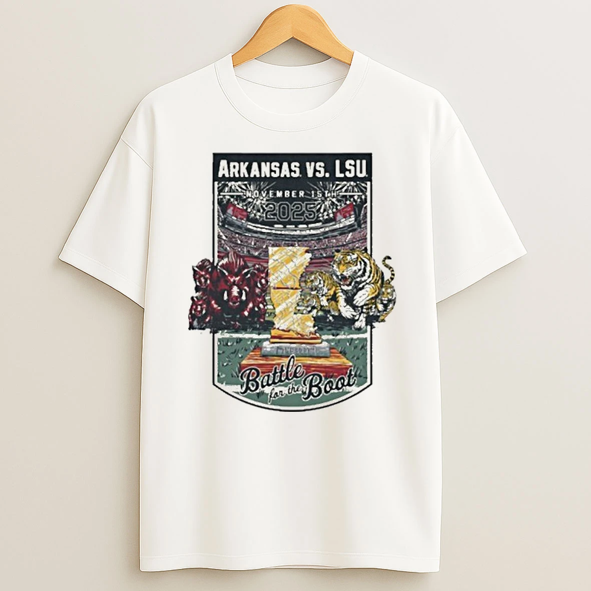 November 15th Arkansas Vs Lsu Game Day 2025 Tshirt Hoodie