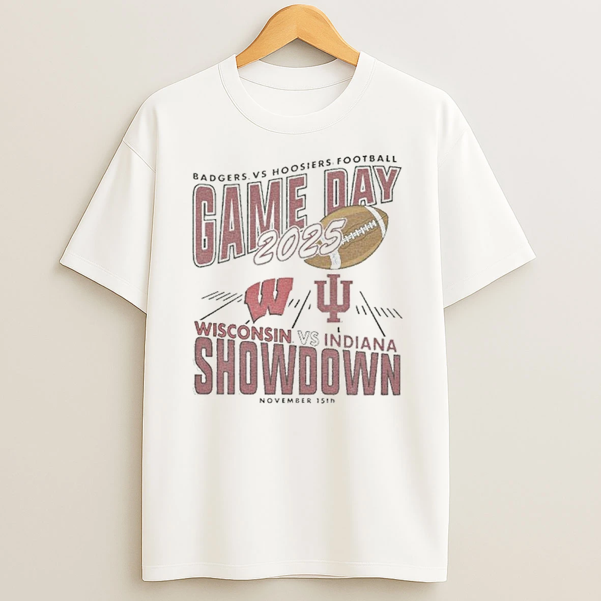 November 15th Indiana Hoosiers Vs Wisconsin Badgers Tshirt Hoodie