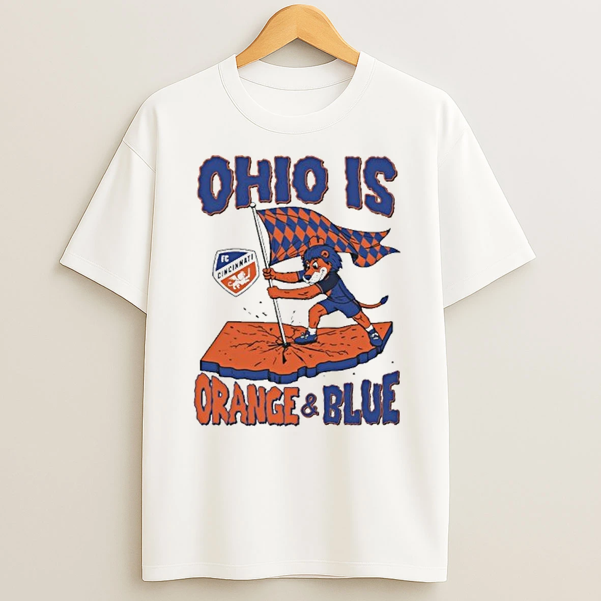 Ohio Is Orange Blue Fc Cincinnati Tshirt Hoodie