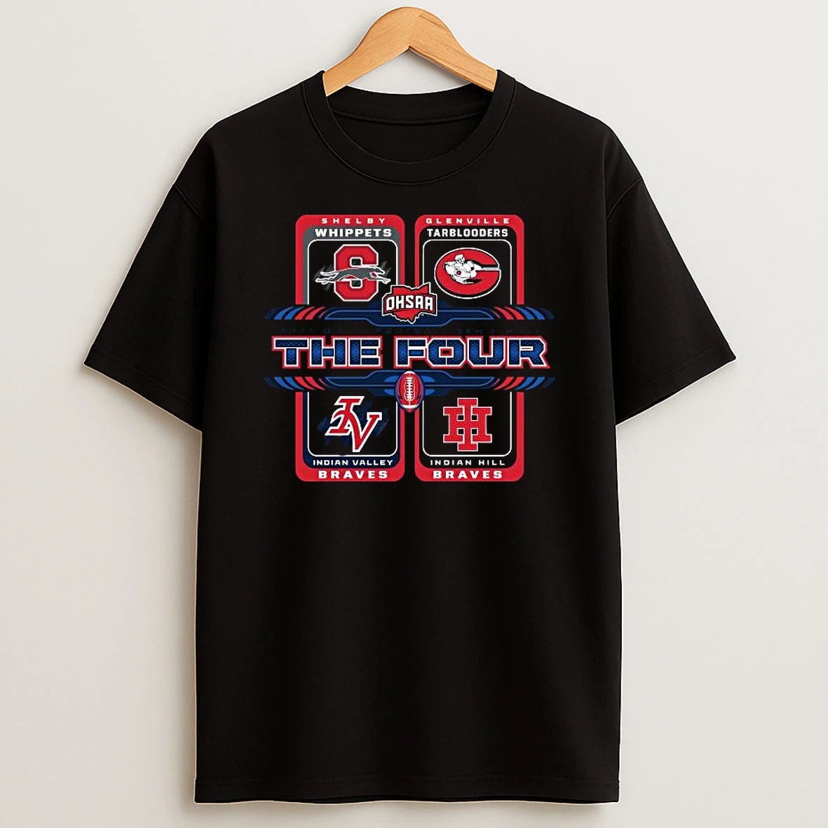 Ohsaa 2025 Div Iv Football Semifinals The Four Logo Tshirt Hoodie