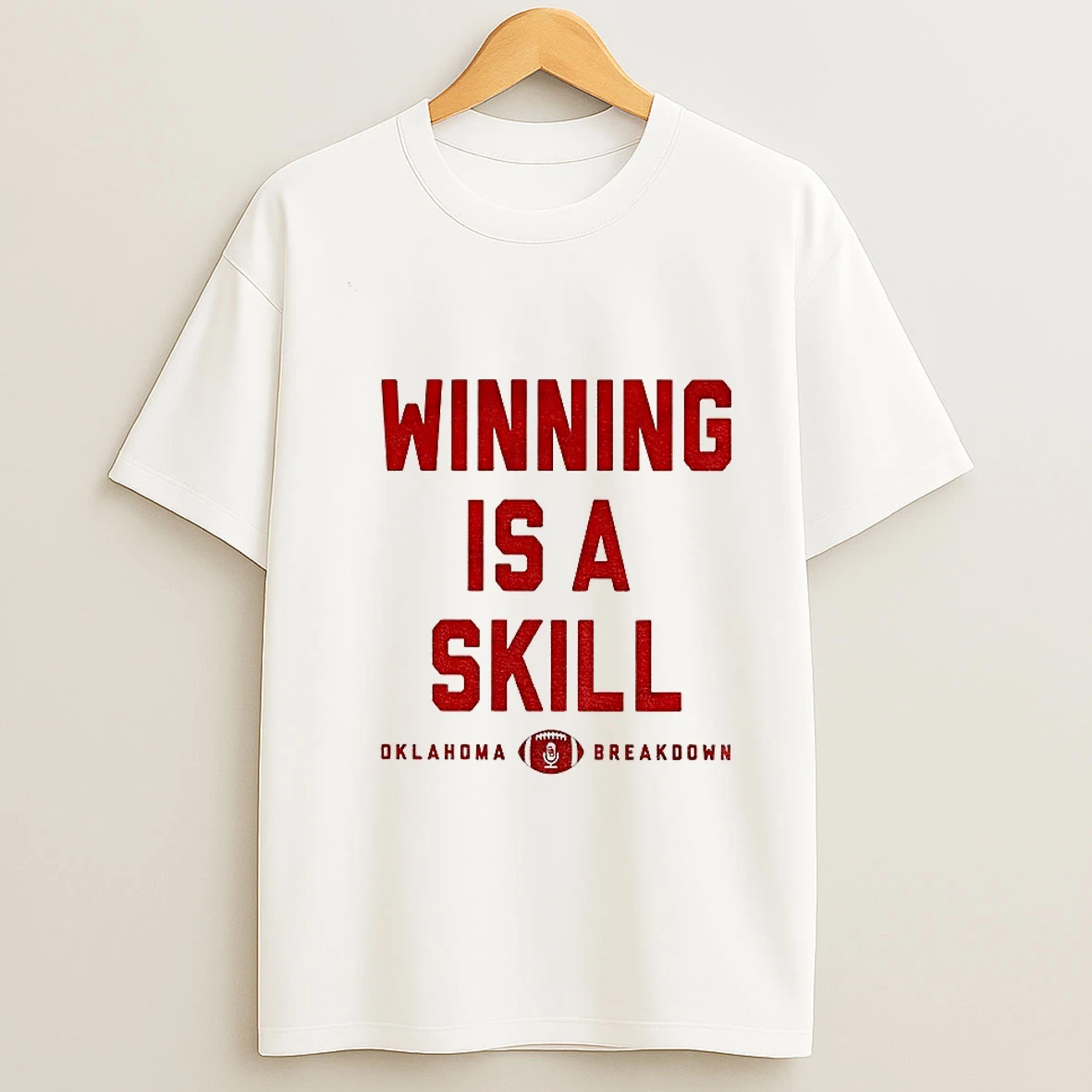 Oklahoma Sooners Football Winning Is A Skill Oklahoma Breakdown Tshirt Hoodie