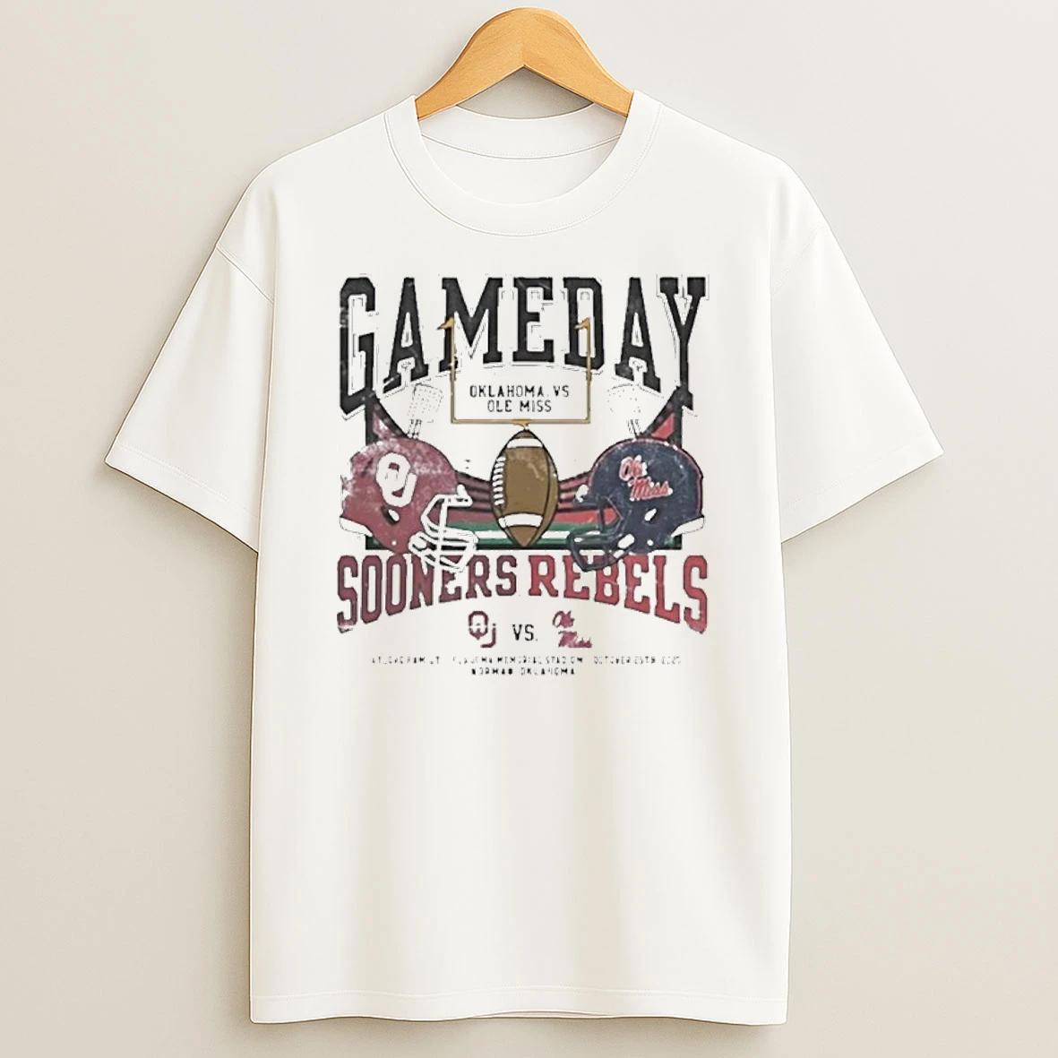 Oklahoma Sooners Vs Ole Miss Rebels 2025 Gameday Matchup Tshirt Hoodie