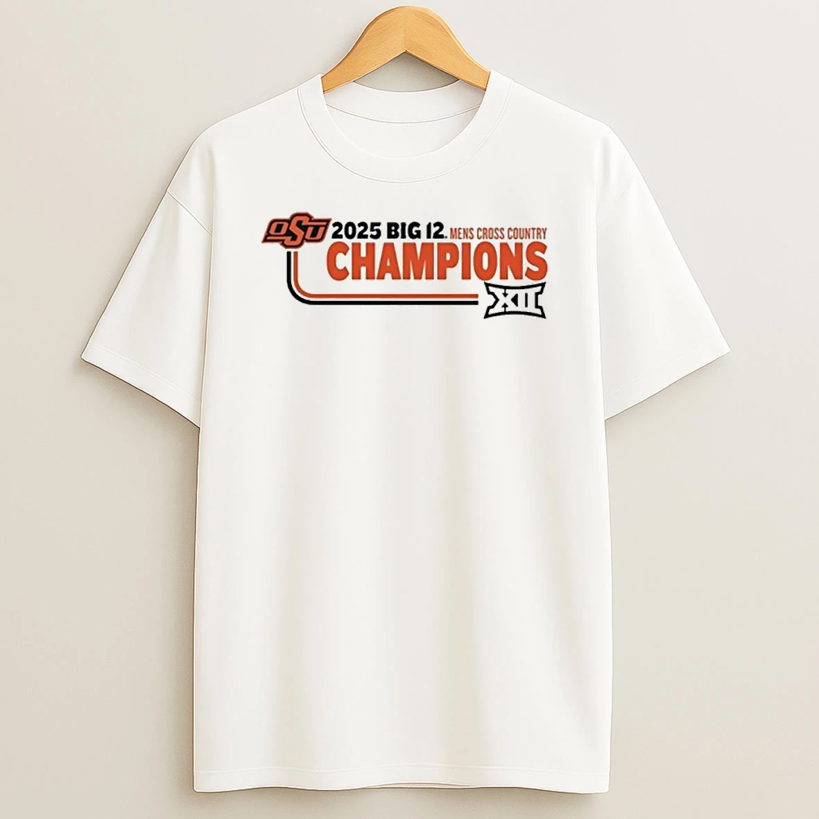 Oklahoma State Cowboys 2025 Big 12 Mens Cross Country Champions Tshirt Hoodie