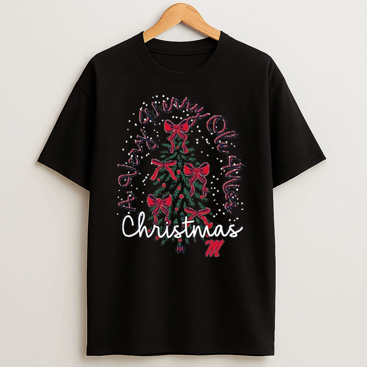 Ole Miss Rebels Christmas Tree Holiday Tshirt Hoodie