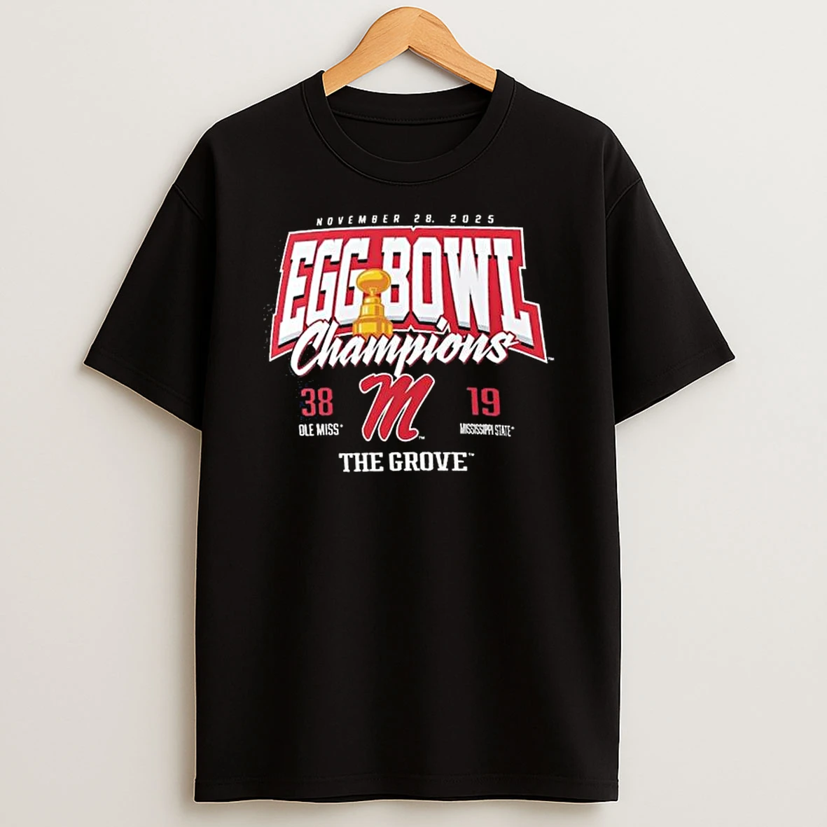 Ole Miss Rebels Vs Mississippi State Bulldogs 2025 Egg Bowl Champions Score Tshirt Hoodie