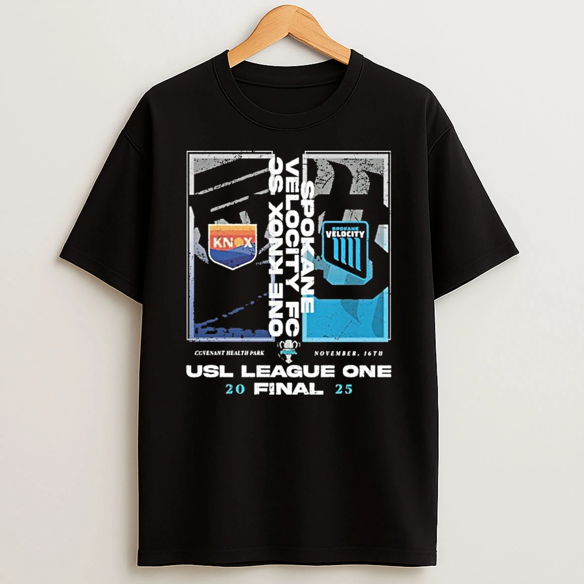 One Knoxville Sc Vs Spokane Velocity Fc 2025 Usl League One Final Match Up Tshirt Hoodie