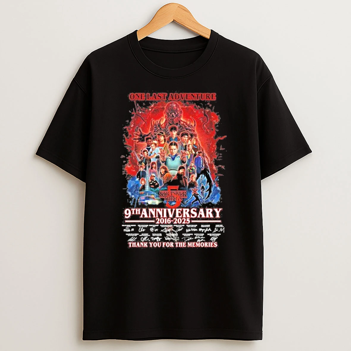 One Last Adventure 9th Anniversary 2016 2025 Signature Thank You For The Memories Tshirt Hoodie