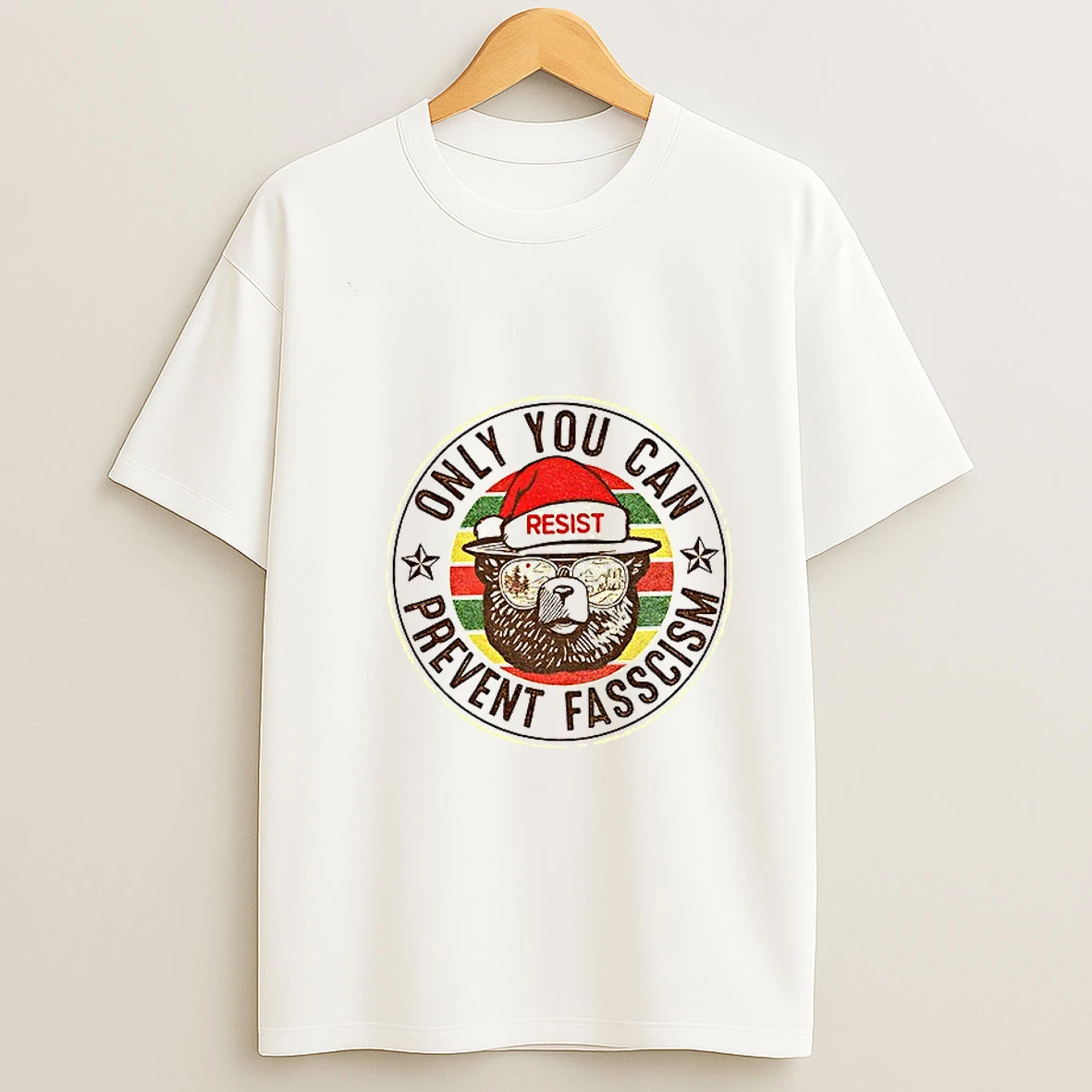 Only You Can Prevent Fascism Resist Christmas Tshirt Hoodie