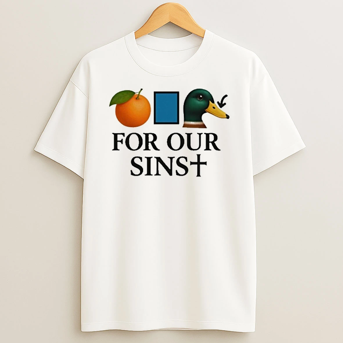 Orange Duck For Our Sins Tshirt Hoodie
