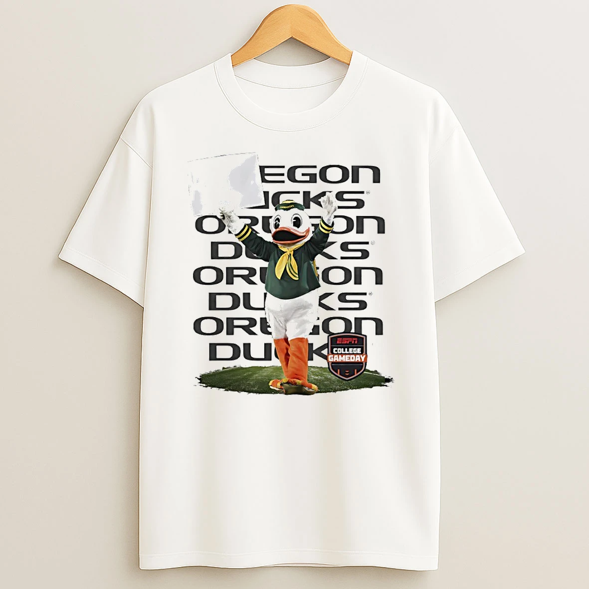 Oregon Ducks College Gameday 2025 The Oregon Duck Mascot Circle Tshirt Hoodie