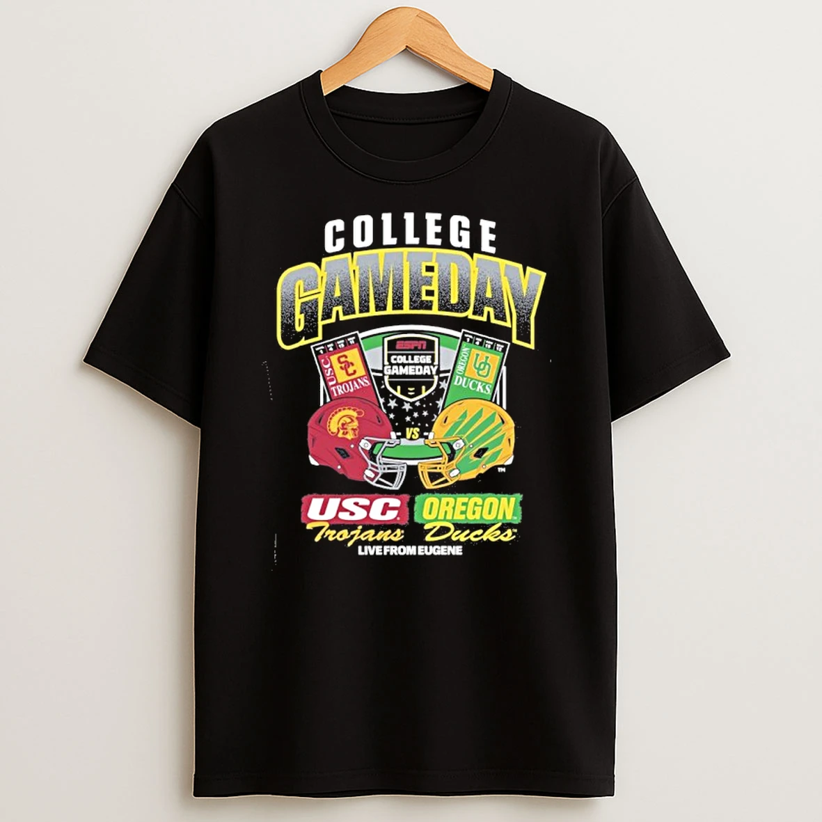 Oregon Vs Usc 2025 College Gameday Matchup Nov 22 2025 Tshirt Hoodie