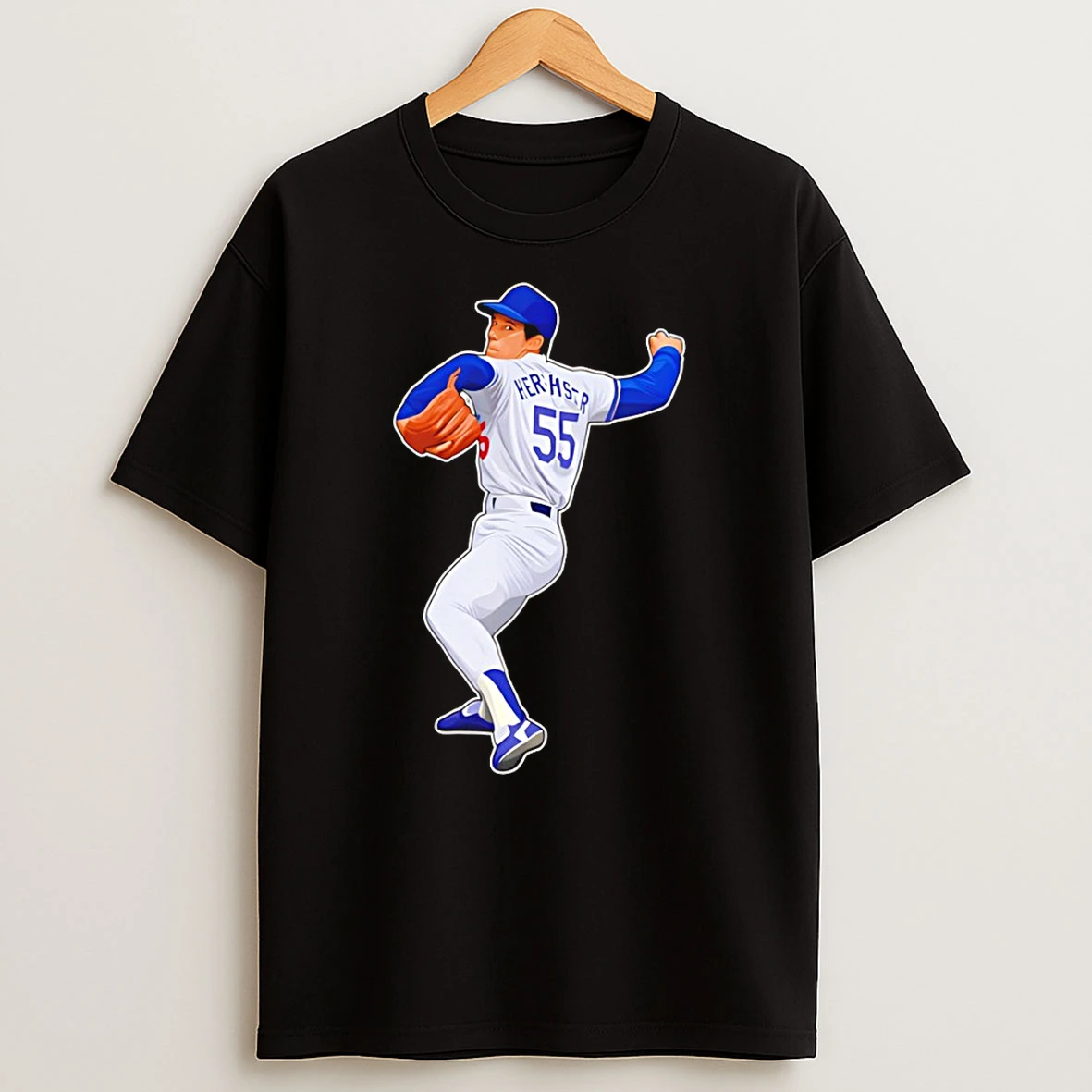 Orel Hershiser Pitching Legend Number 55 Los Angeles Dodgers Mlb Baseball Champions 2025 Tshirt Hoodie