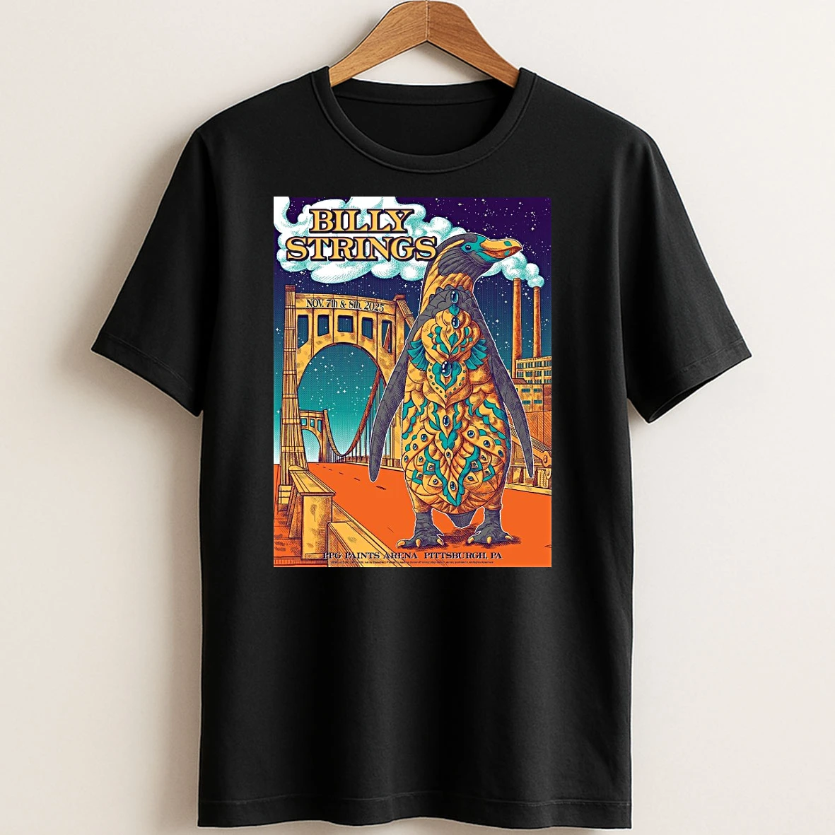 Original Billy Strings Ppg Paints Arena In Pittsburgh Pa Nov 7 8 2025 T Shirt Sweater