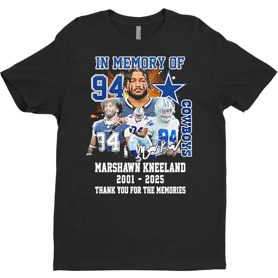 Original In Memory Of Marshawn Kneeland 2001 2025 Thank You For The Memories T Shirt Sweater
