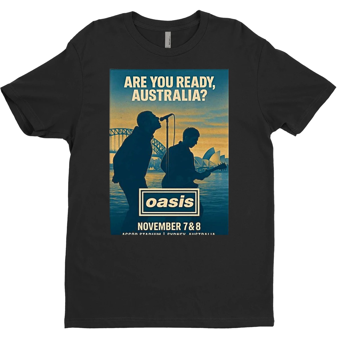 Original Oasis Nov 7 8 2025 Accor Stadium Sydney Australia T Shirt Sweater